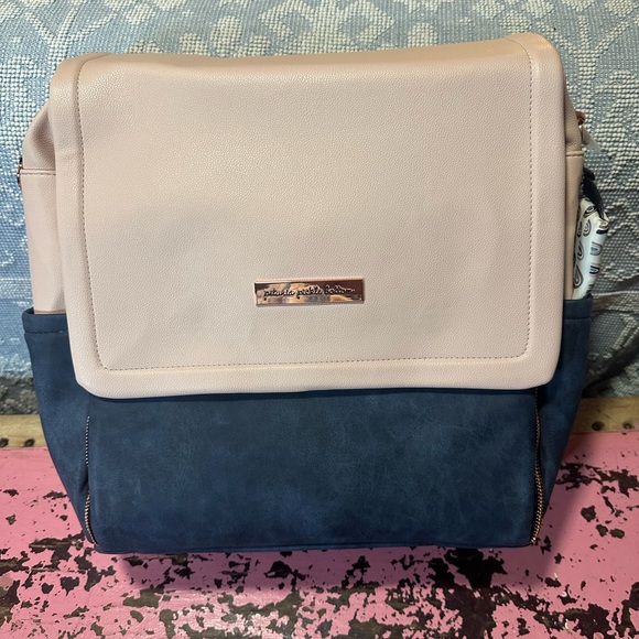 Petunia Pickle Bottom Handbags - PETUNIA PICKLE BOTTOM Boxy Backpack Indigo/Blush - NWT